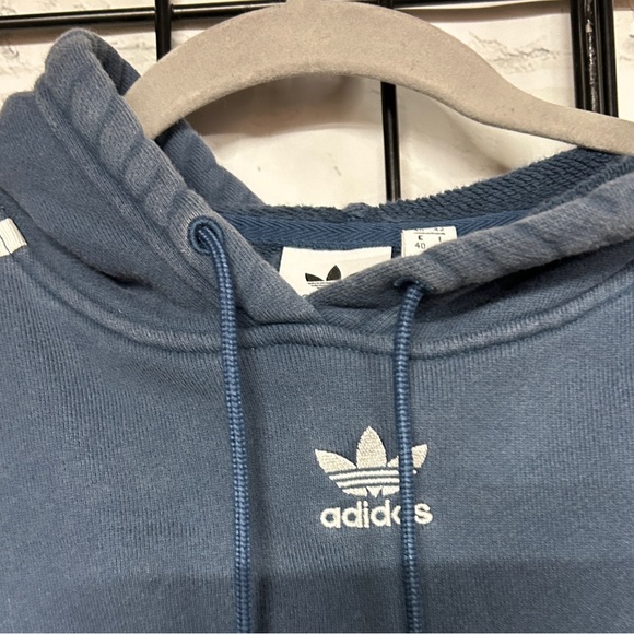Adidas Cropped Hooded Sweatshirt - Picture 2 of 4